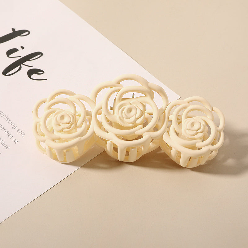 elegant rose hair claw, view 3 - MRSLM