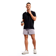 men's 5 inch four-way stretch workout shorts, view 9 - MRSLM