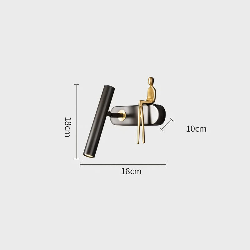 creative bedroom wall lamp, view 3 - MRSLM