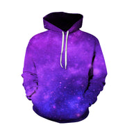 starry sky print hooded sweater, view 4 - MRSLM