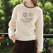women's apricot casual pullover - MRSLM