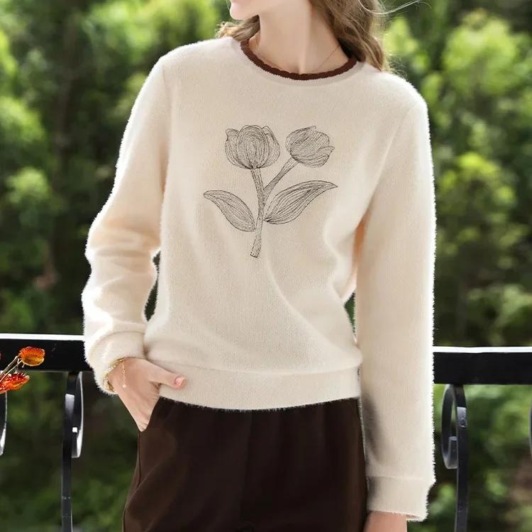 women's apricot casual pullover - MRSLM