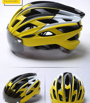 bicycle helmet with integrated goggles, view 6 - MRSLM