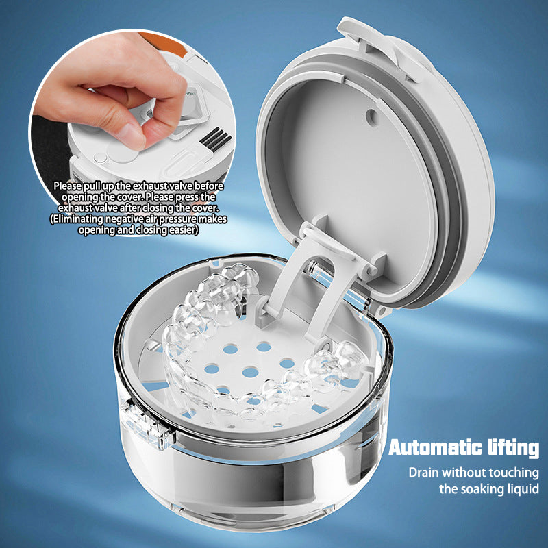 portable orthodontic retainer case, view 4 - MRSLM