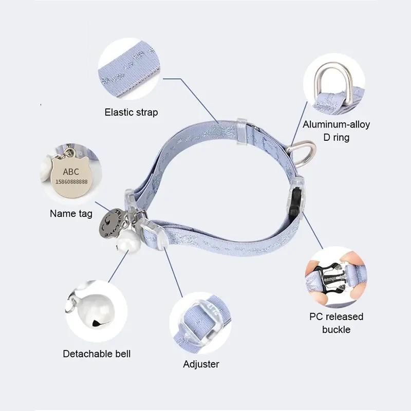 adjustable cat and small dog collar, view 8 - MRSLM