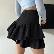 high waist ruffle skirt, view 5 - MRSLM