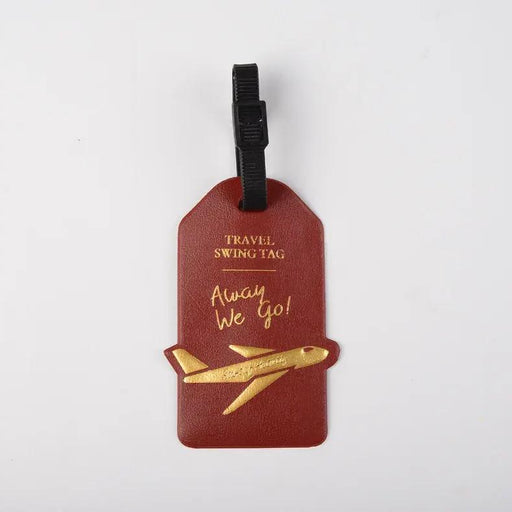 portable PU leather luggage tag, view 4 - MRSLM