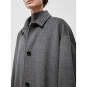Woolen overcoat with sash, view 5 - MRSLM