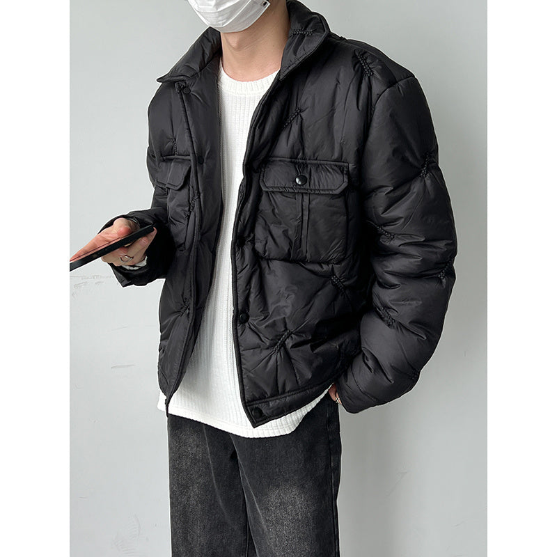 black cotton-padded jacket, view 5 - MRSLM