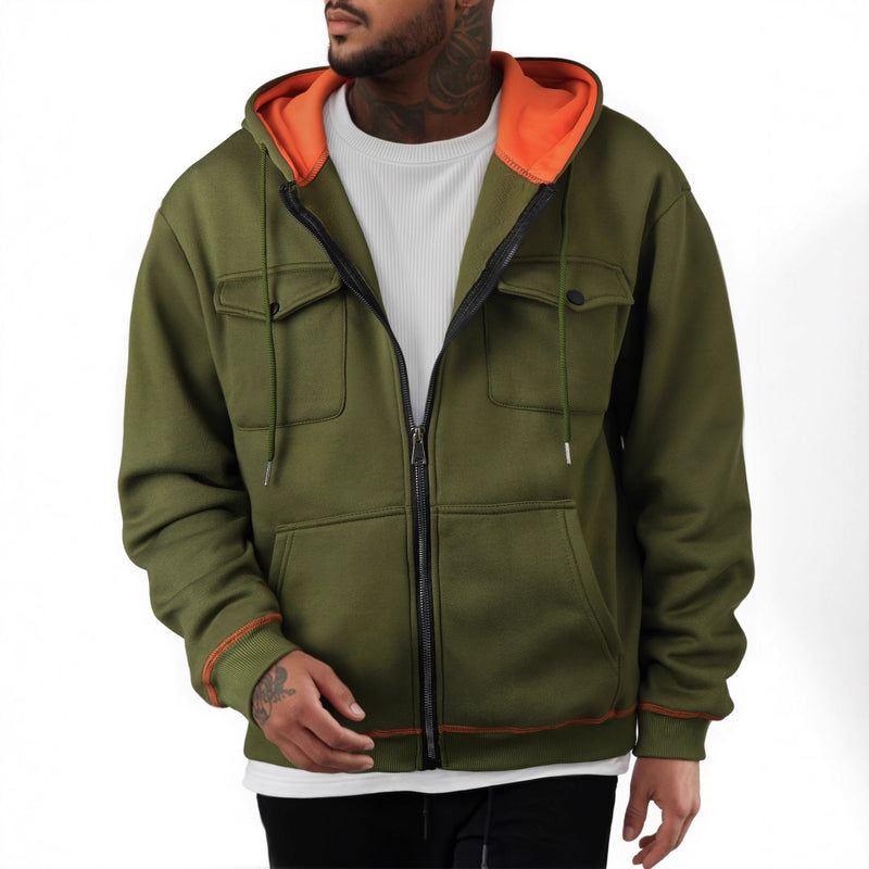 men's zipper sweater, view 4 - MRSLM