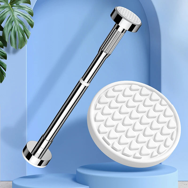 Adjustable stainless steel shower curtain rod, view 3 - MRSLM