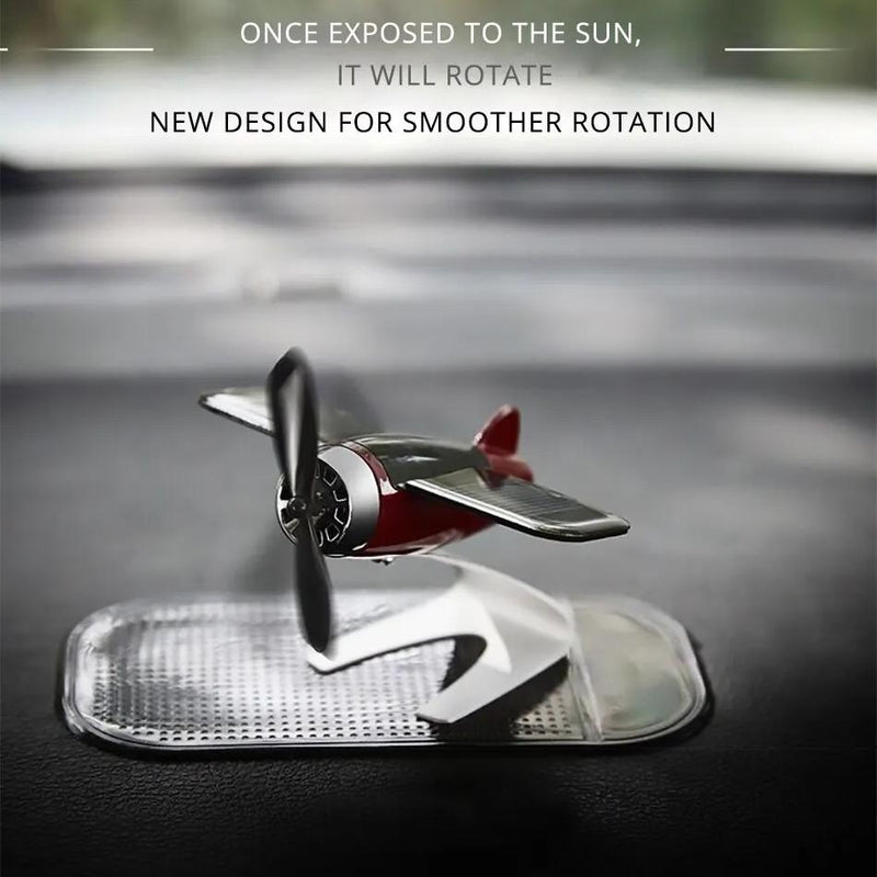 solar airplane car air freshener, view 4 - MRSLM