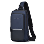 men's oxford cloth crossbody bag, view 9 - MRSLM