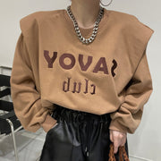 loose padded pullover sweatshirt, view 4 - MRSLM