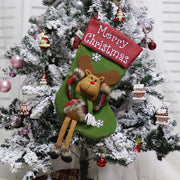 Big 3D plush Christmas stocking, view 11 - MRSLM