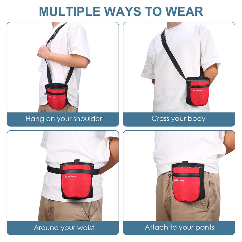 waterproof dog treat pouch, view 4 - MRSLM