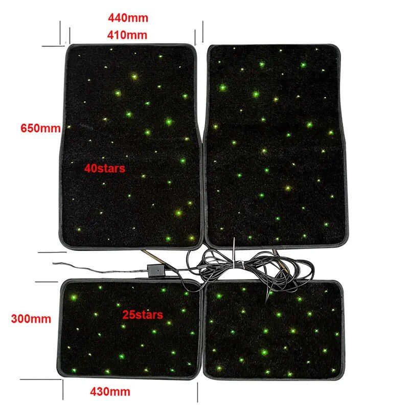 starlight fiber optic car mat light kit, view 2 - MRSLM