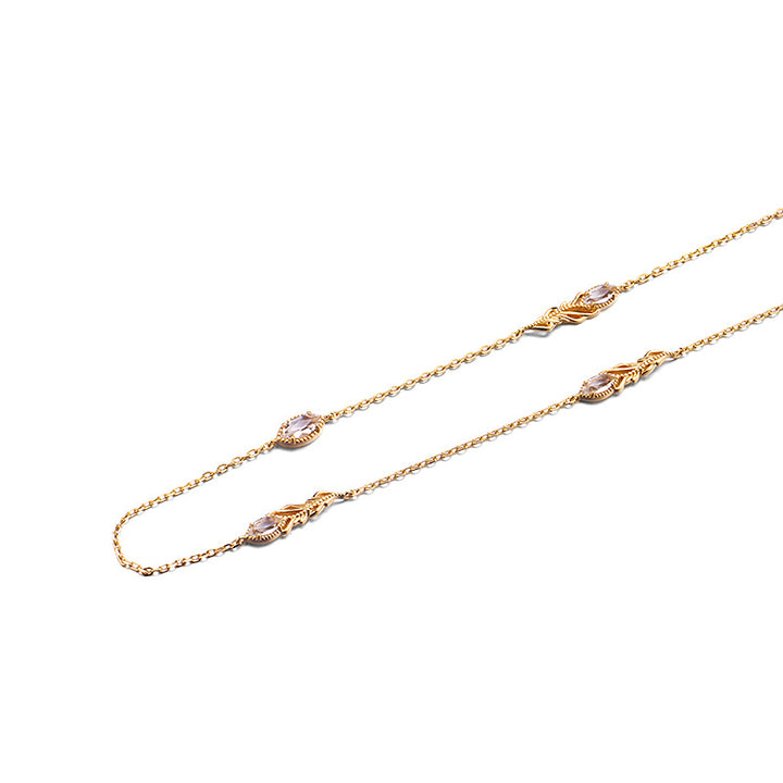 Horse Eye White Topa Collar Necklace