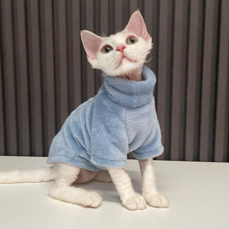 winter warm turtleneck sweater for pets, view 5 - MRSLM