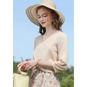 women's V-neck tee, view 3 - MRSLM
