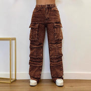 casual straight jeans with pockets, view 4 - MRSLM