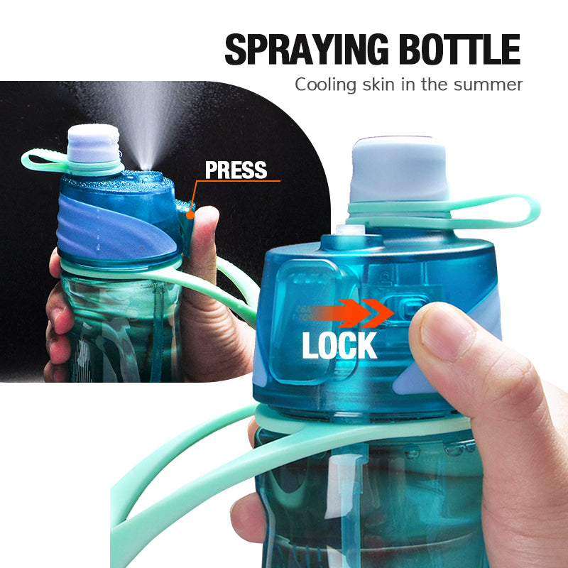 950ml sports water bottle with spray, view 8 - MRSLM