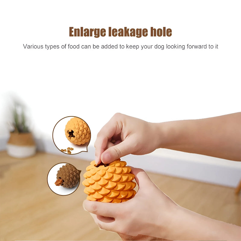 interactive pineapple dog chew toy, view 6 - MRSLM