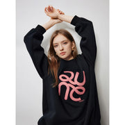 embroidered pullover sweatshirt, view 2 - MRSLM