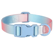 colorful print nylon dog collar, view 4 - MRSLM