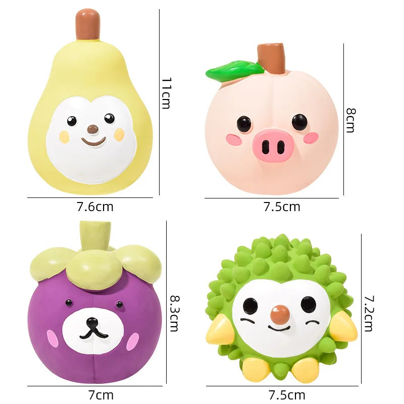 fruit-shaped squeaky dog toy, view 10 - MRSLM