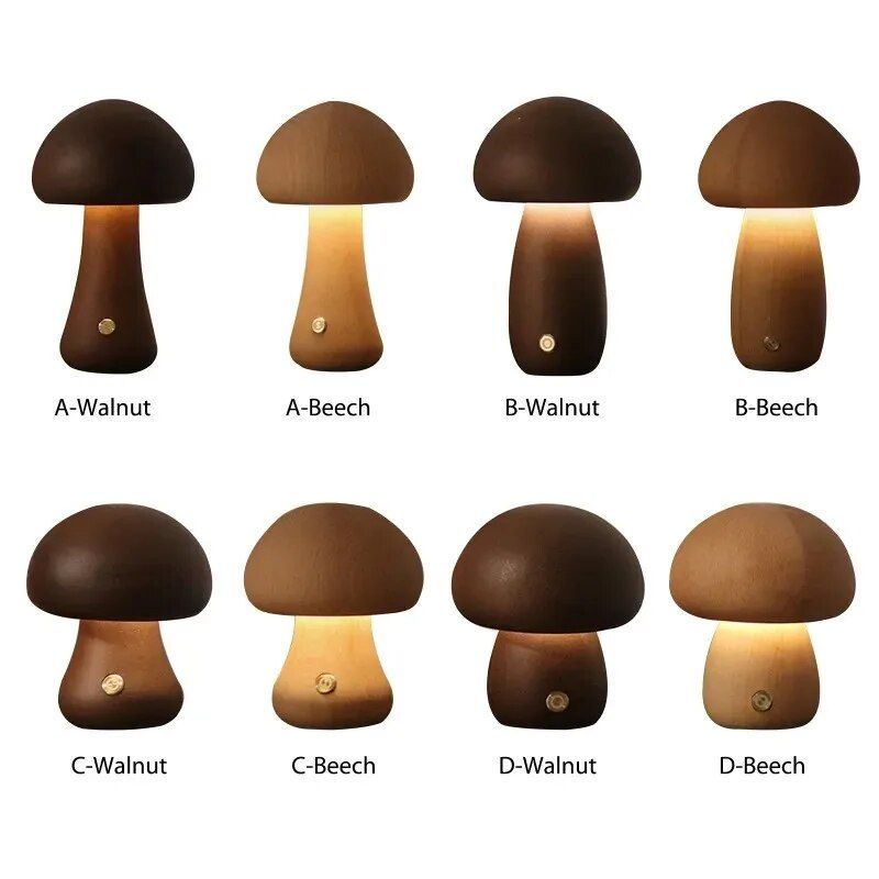 led mushroom night light, view 15 - MRSLM
