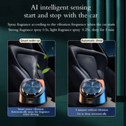 wireless car aroma diffuser with watch, view 6 - MRSLM