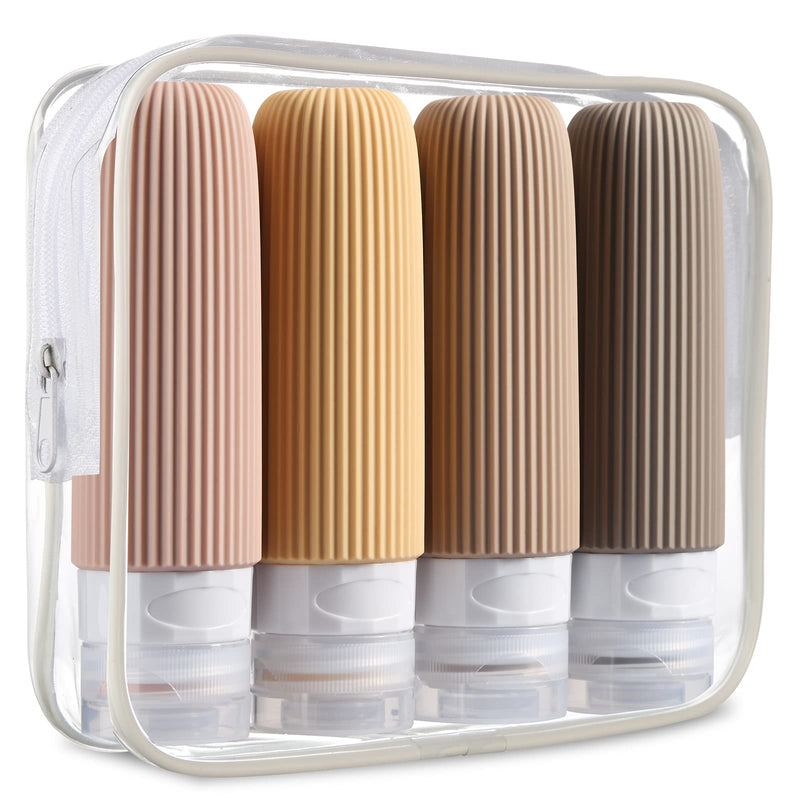 silicone travel bottles set, view 2 - MRSLM