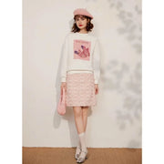 beaded print pullover sweatshirt, view 6 - MRSLM