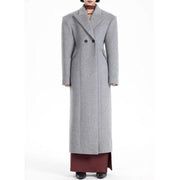 womens woolen overcoat, view 2 - MRSLM