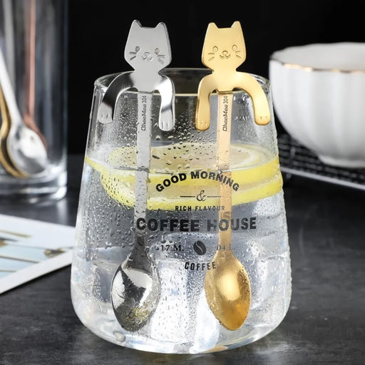 Cat-shaped stainless steel teaspoon - MRSLM