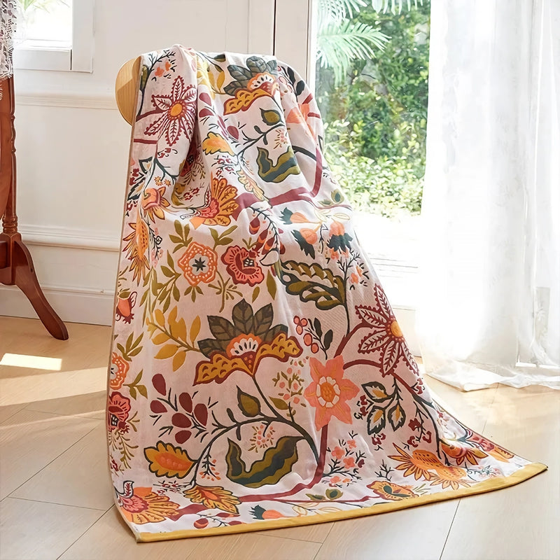 large cotton gauze bath towel, view 4 - MRSLM
