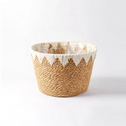 handmade woven planter basket, view 2 - MRSLM