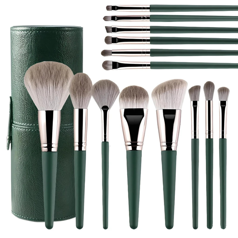 soft fluffy makeup brushes set, view 2 - MRSLM