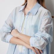 women's turn down collar office blouse - MRSLM
