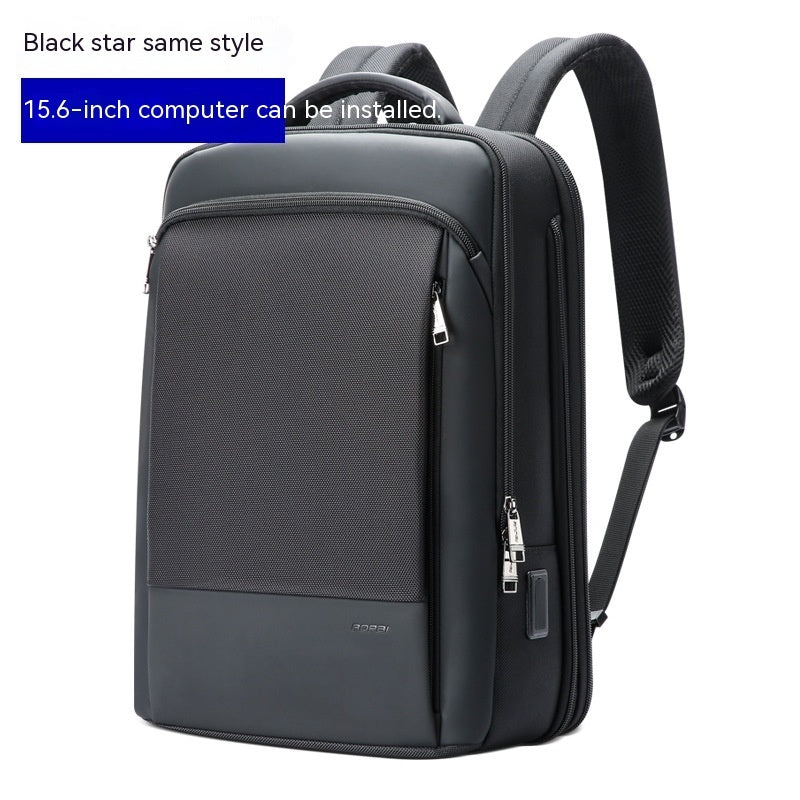 men's business USB backpack, view 2 - MRSLM