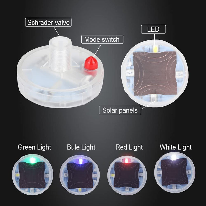 Solar-powered LED car wheel lights, view 6 - MRSLM