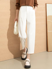 high waist draped suit pants, view 3 - MRSLM