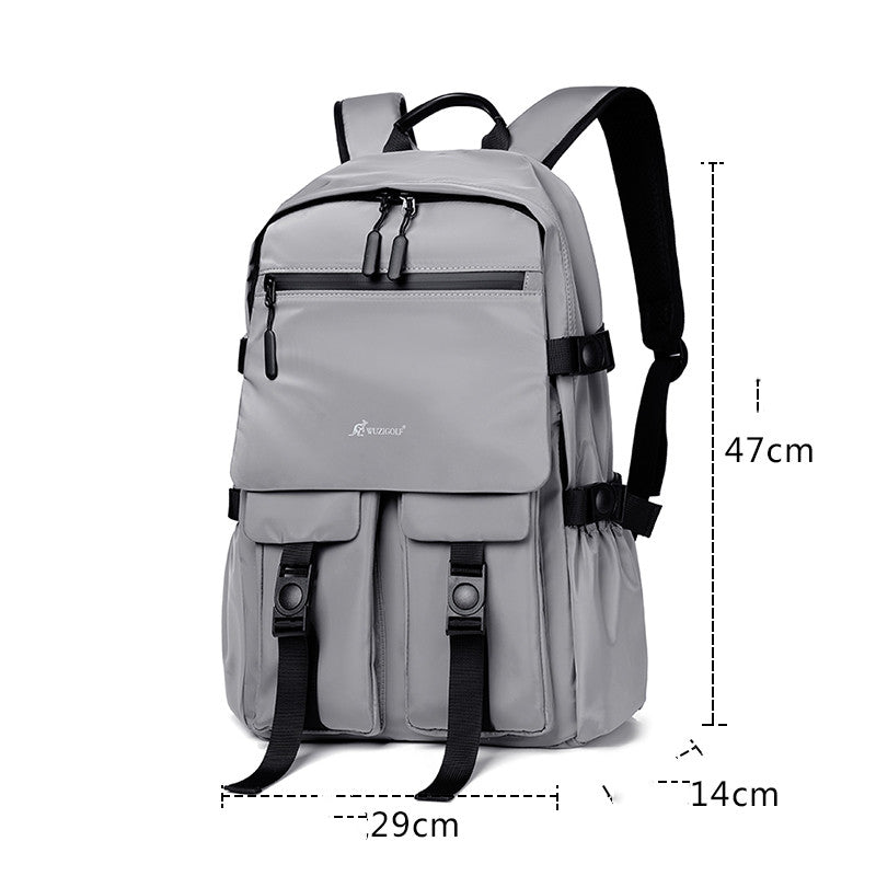 Backpack Men's Casual Waterproof Travel Computer Bag Large Capacity Student Schoolbag Women