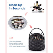 portable waterproof drawstring cosmetic bag, view 5 - MRSLM