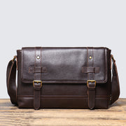 Vintage leather crossbody bag, view 3 - MRSLM