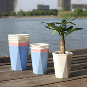 self watering resin flower pot, view 5 - MRSLM