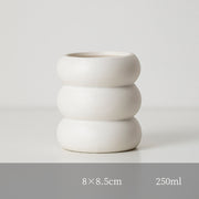 nordic ceramic candlestick holder, view 3 - MRSLM