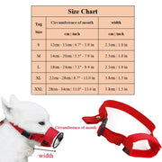 adjustable soft nylon dog muzzle, view 10 - MRSLM