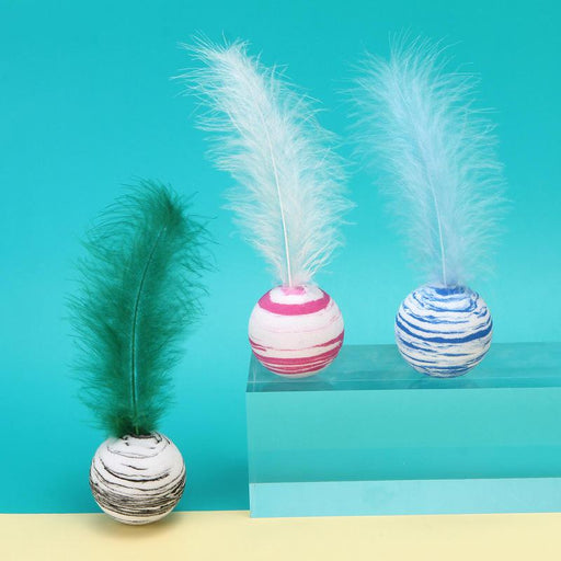 striped ball interactive cat toy - MRSLM